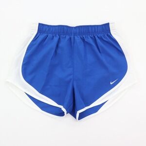 Nike Athletic Shorts Women's Small (28-32 x 3") Blue White Lined Run Jog Active